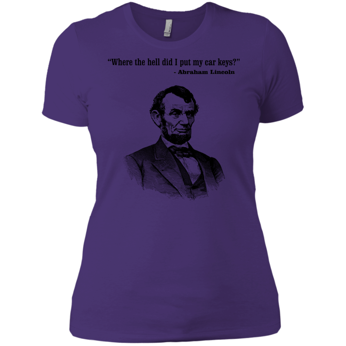 T-Shirts Purple Rush/ / X-Small Lincoln car keys Women's Premium T-Shirt