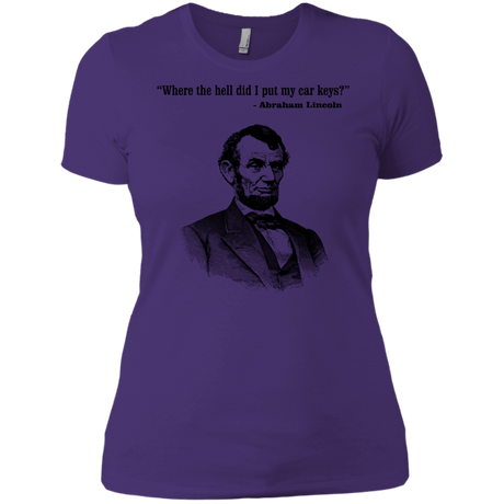 T-Shirts Purple Rush/ / X-Small Lincoln car keys Women's Premium T-Shirt