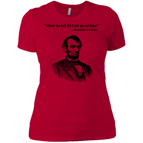 T-Shirts Red / X-Small Lincoln car keys Women's Premium T-Shirt