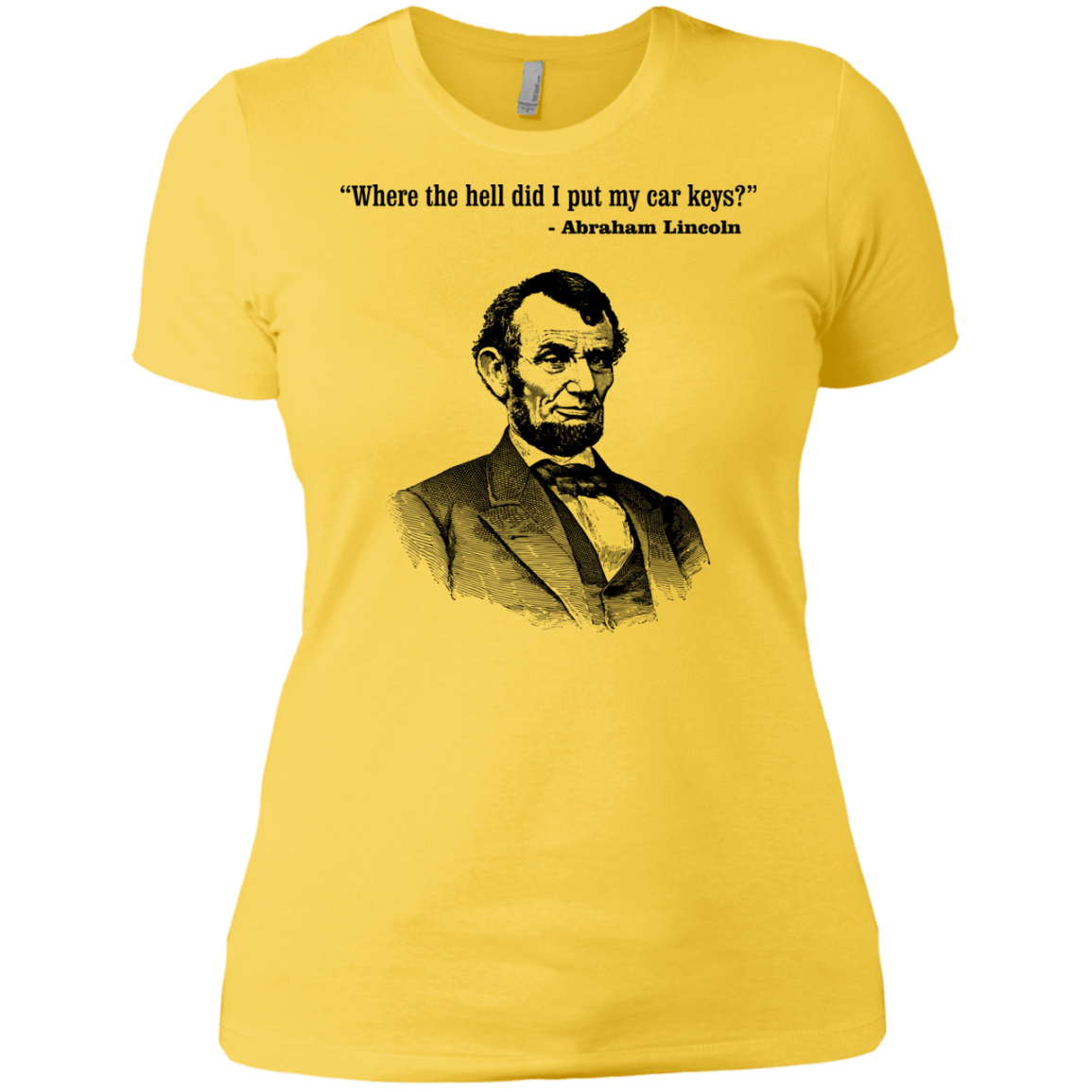 T-Shirts Vibrant Yellow / X-Small Lincoln car keys Women's Premium T-Shirt