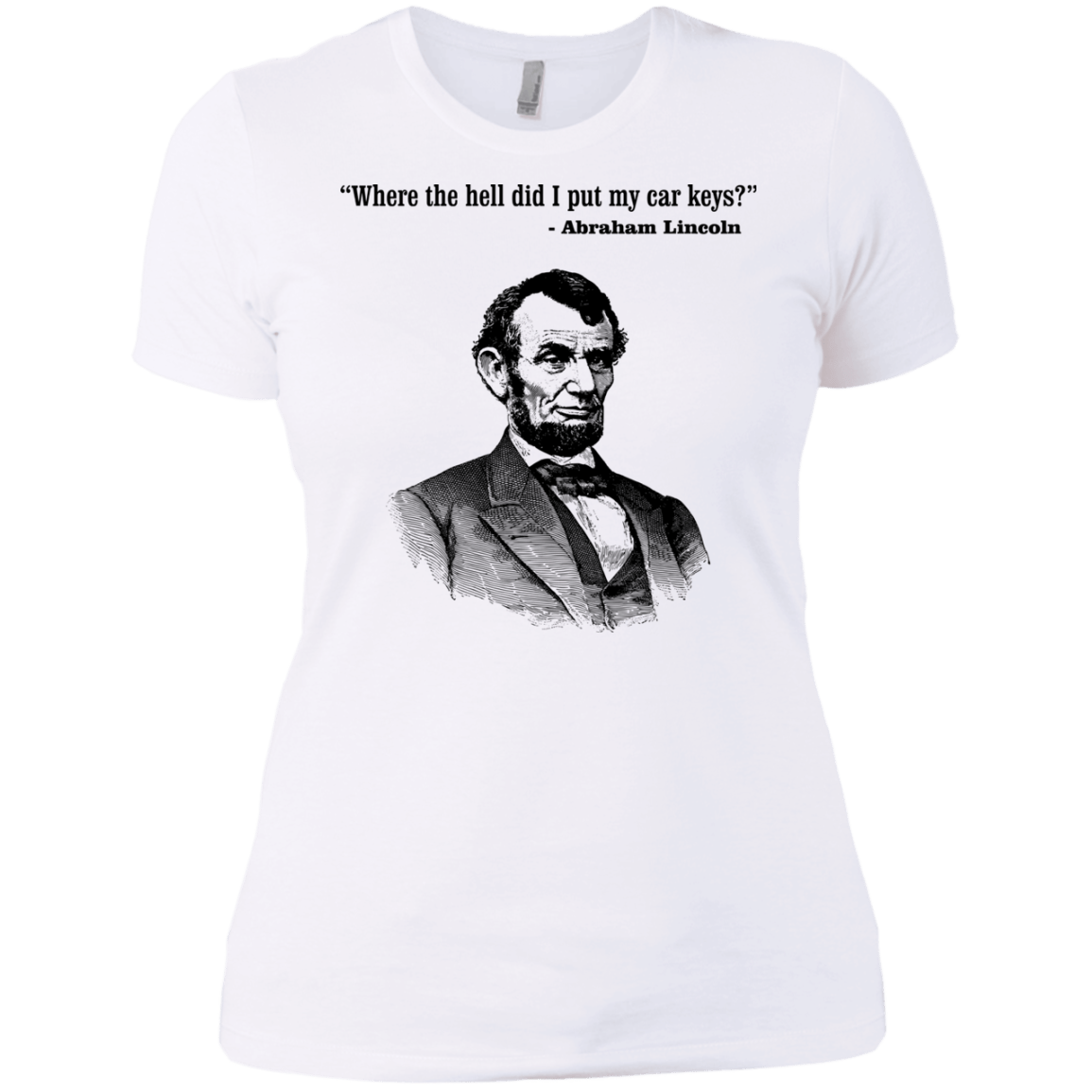 T-Shirts White / X-Small Lincoln car keys Women's Premium T-Shirt