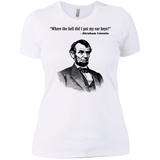 T-Shirts White / X-Small Lincoln car keys Women's Premium T-Shirt