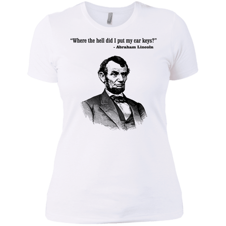 T-Shirts White / X-Small Lincoln car keys Women's Premium T-Shirt