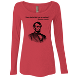 T-Shirts Vintage Red / Small Lincoln car keys Women's Triblend Long Sleeve Shirt