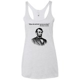 T-Shirts Heather White / X-Small Lincoln car keys Women's Triblend Racerback Tank