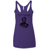 T-Shirts Purple Rush / X-Small Lincoln car keys Women's Triblend Racerback Tank