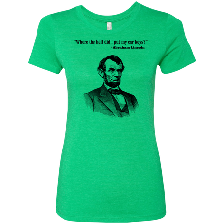 T-Shirts Envy / Small Lincoln car keys Women's Triblend T-Shirt