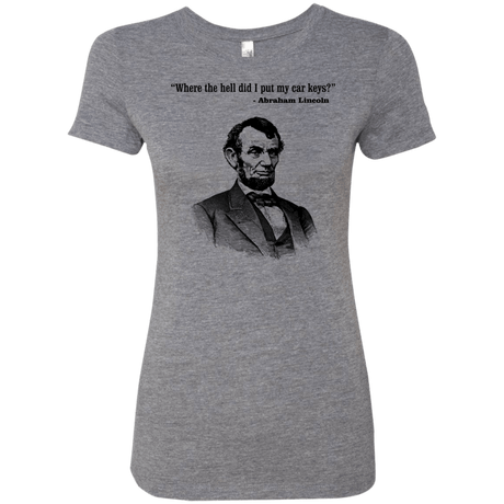 T-Shirts Premium Heather / Small Lincoln car keys Women's Triblend T-Shirt