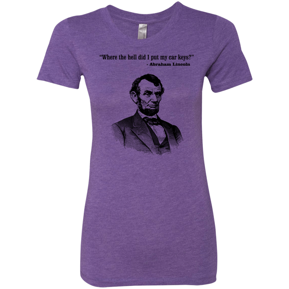T-Shirts Purple Rush / Small Lincoln car keys Women's Triblend T-Shirt