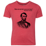 T-Shirts Vintage Red / YXS Lincoln car keys Youth Triblend T-Shirt