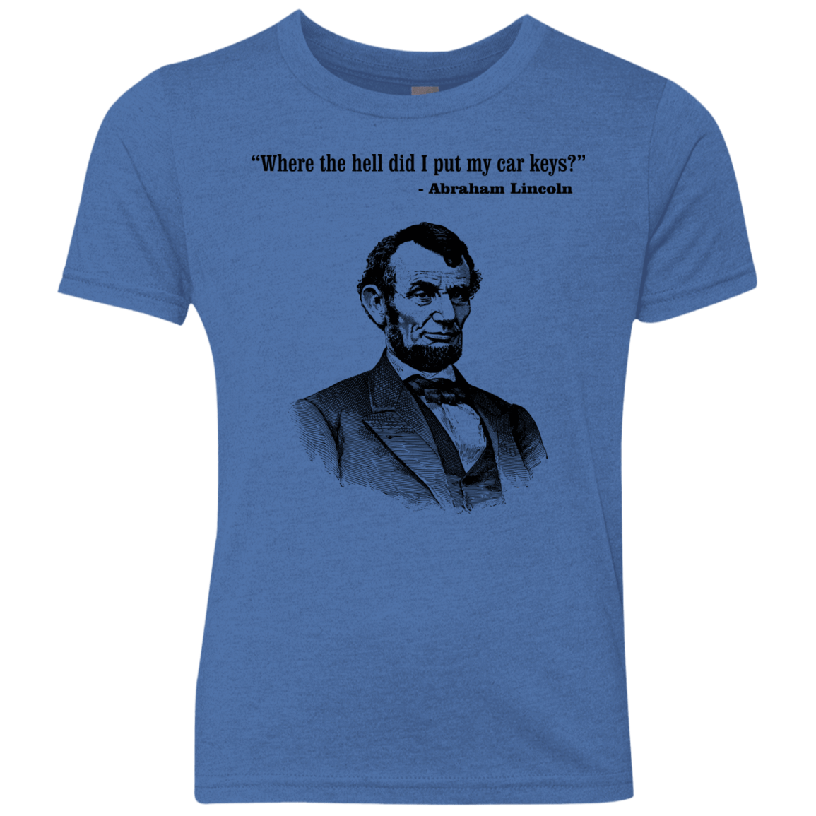 T-Shirts Vintage Royal / YXS Lincoln car keys Youth Triblend T-Shirt