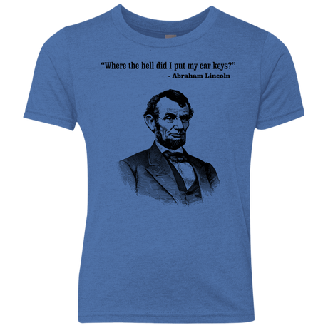 T-Shirts Vintage Royal / YXS Lincoln car keys Youth Triblend T-Shirt