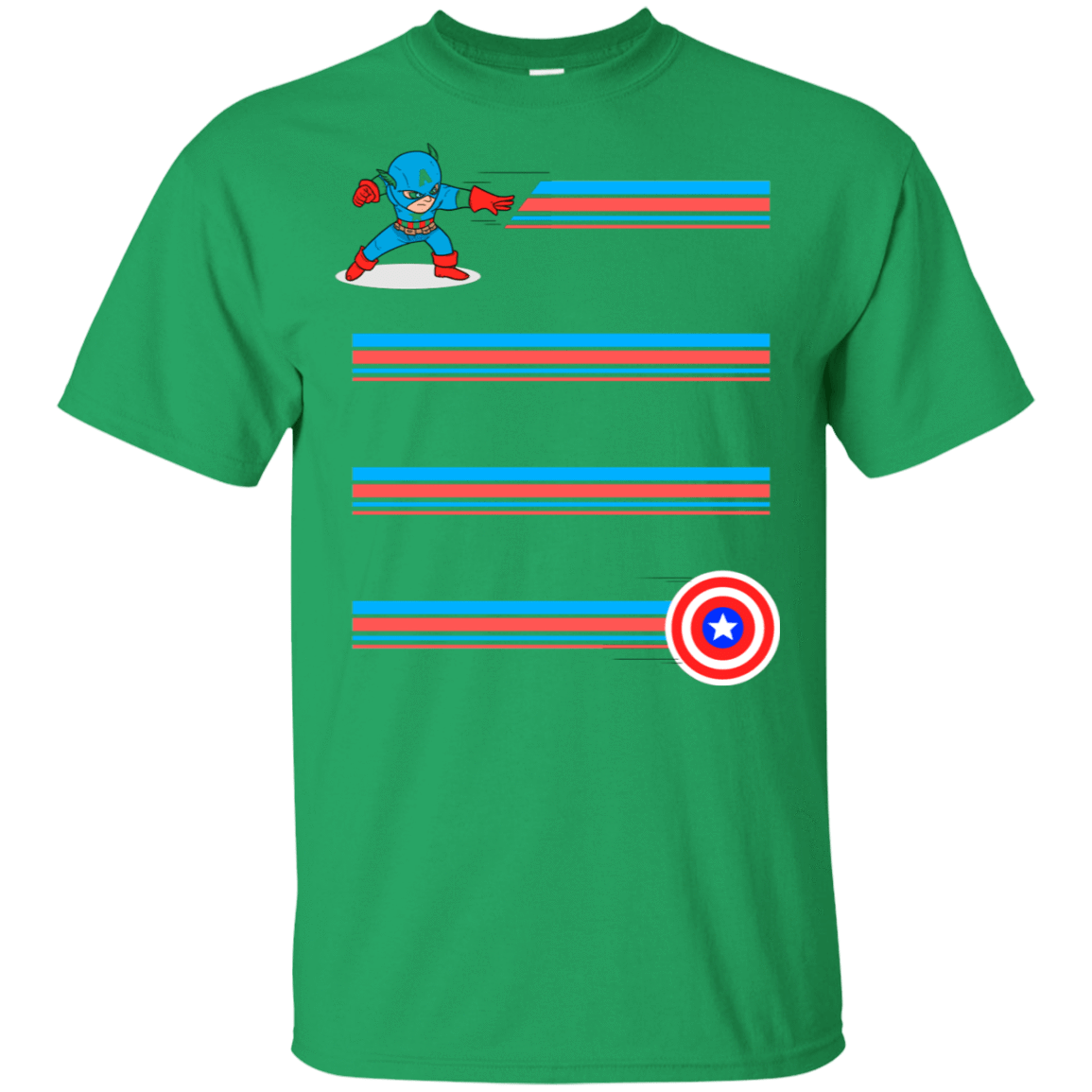 T-Shirts Irish Green / S Line Captain T-Shirt
