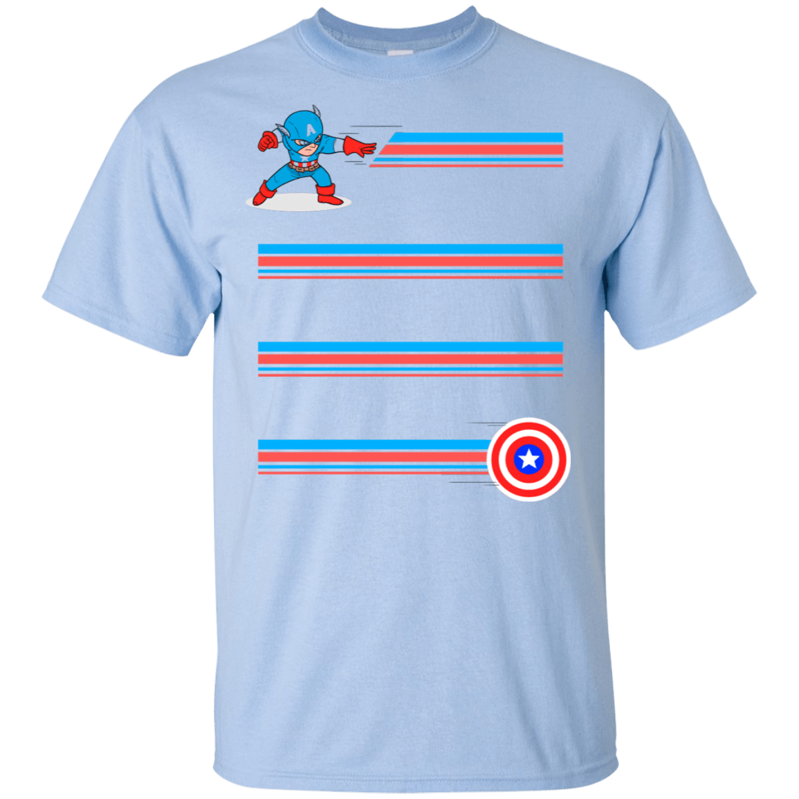 T-Shirts Light Blue / S Line Captain T-Shirt