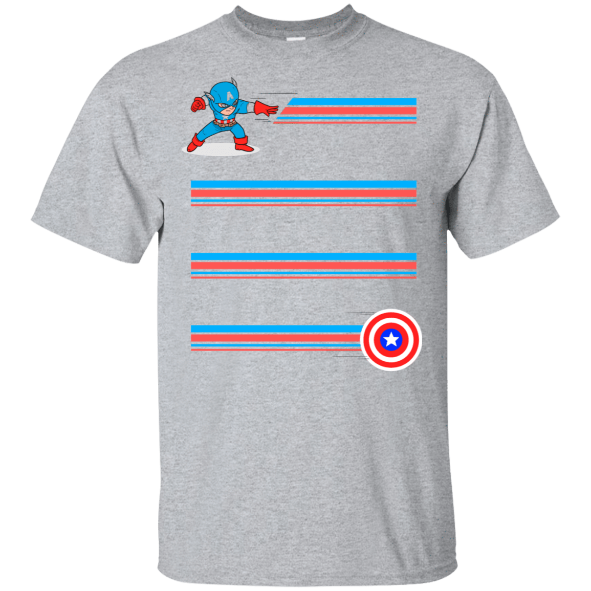 T-Shirts Sport Grey / S Line Captain T-Shirt