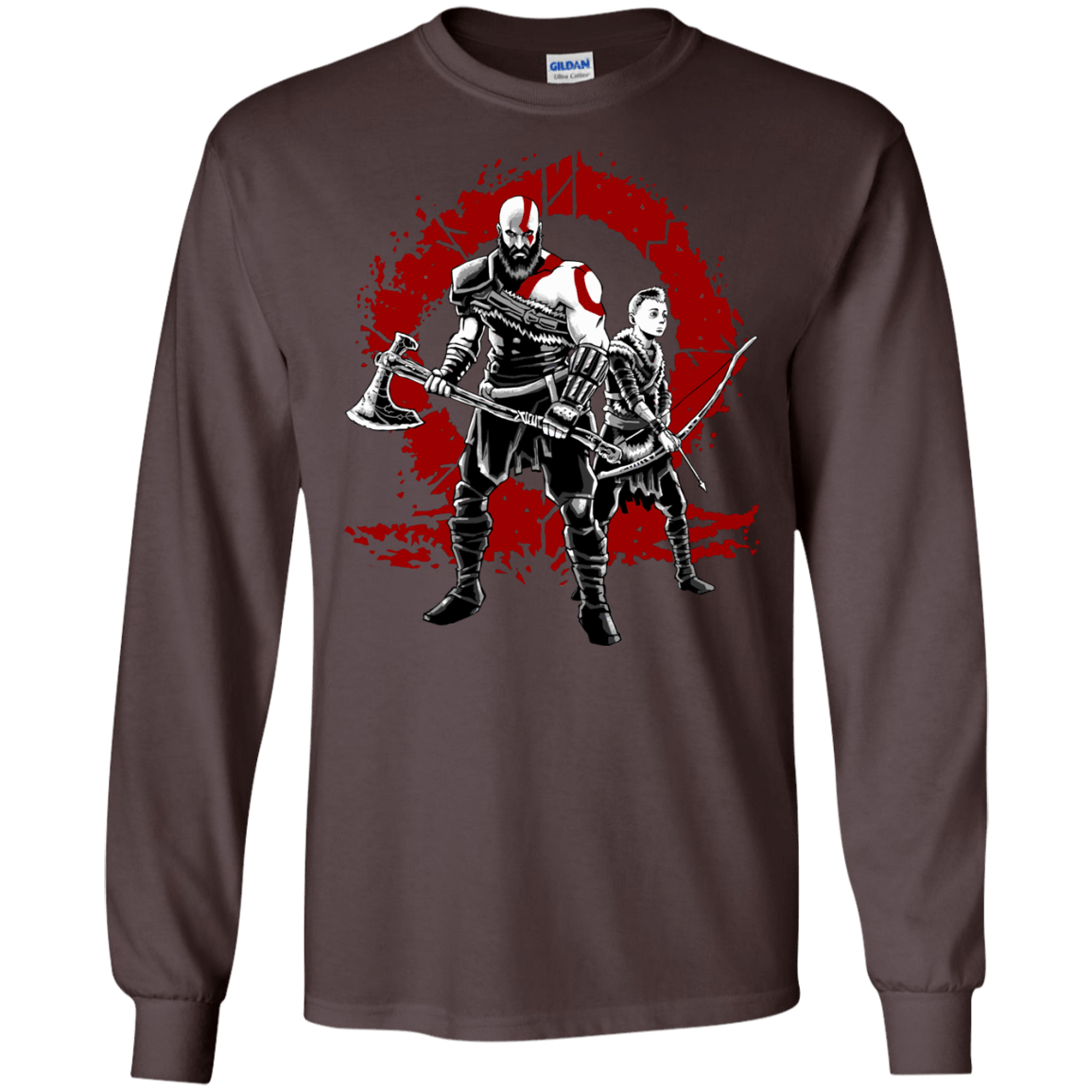 T-Shirts Dark Chocolate / S Lineage of War Men's Long Sleeve T-Shirt