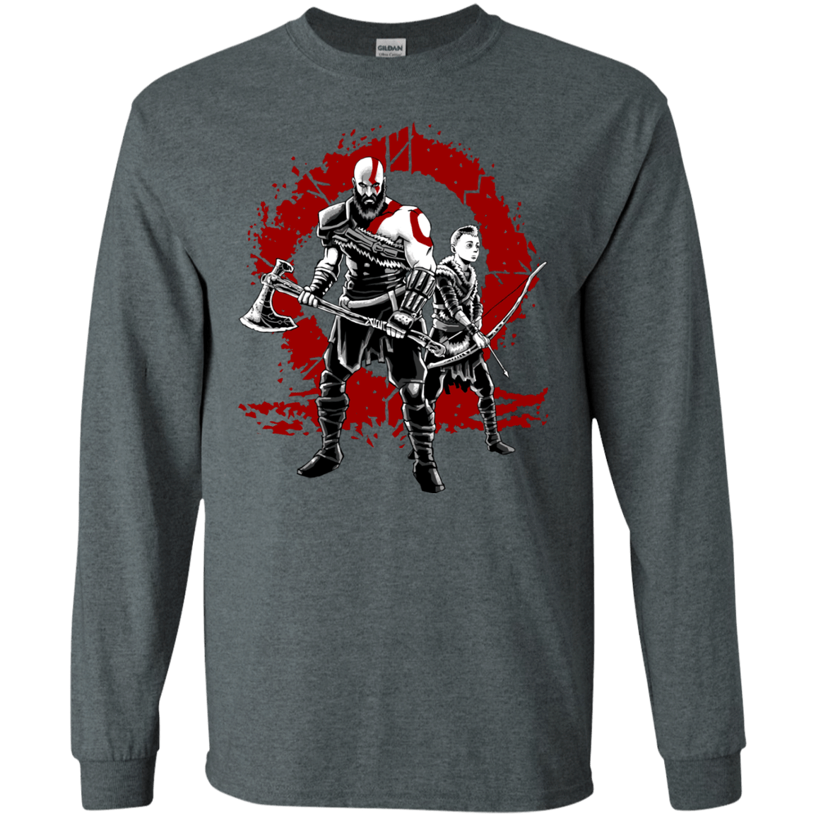 T-Shirts Dark Heather / S Lineage of War Men's Long Sleeve T-Shirt