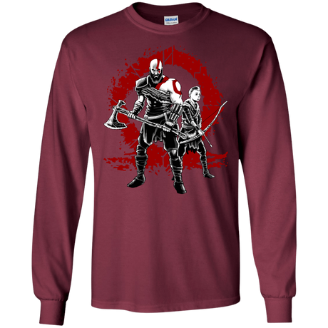 T-Shirts Maroon / S Lineage of War Men's Long Sleeve T-Shirt