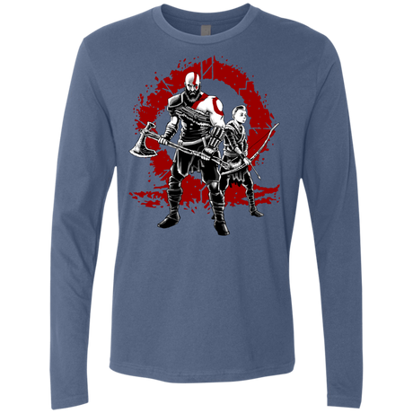 T-Shirts Indigo / S Lineage of War Men's Premium Long Sleeve