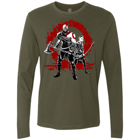 T-Shirts Military Green / S Lineage of War Men's Premium Long Sleeve