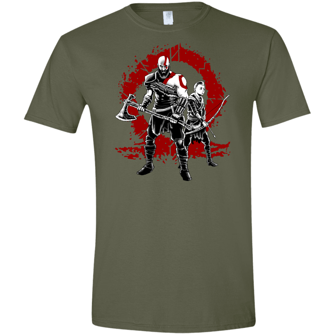 T-Shirts Military Green / S Lineage of War Men's Semi-Fitted Softstyle
