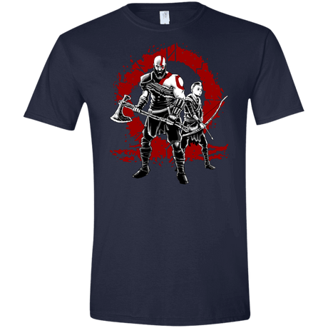 T-Shirts Navy / X-Small Lineage of War Men's Semi-Fitted Softstyle