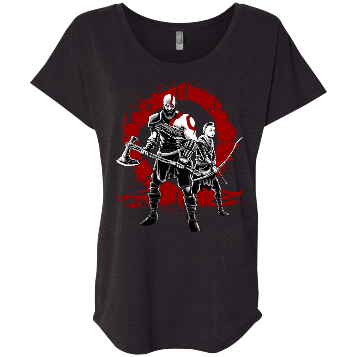 T-Shirts Vintage Black / X-Small Lineage of War Triblend Dolman Sleeve