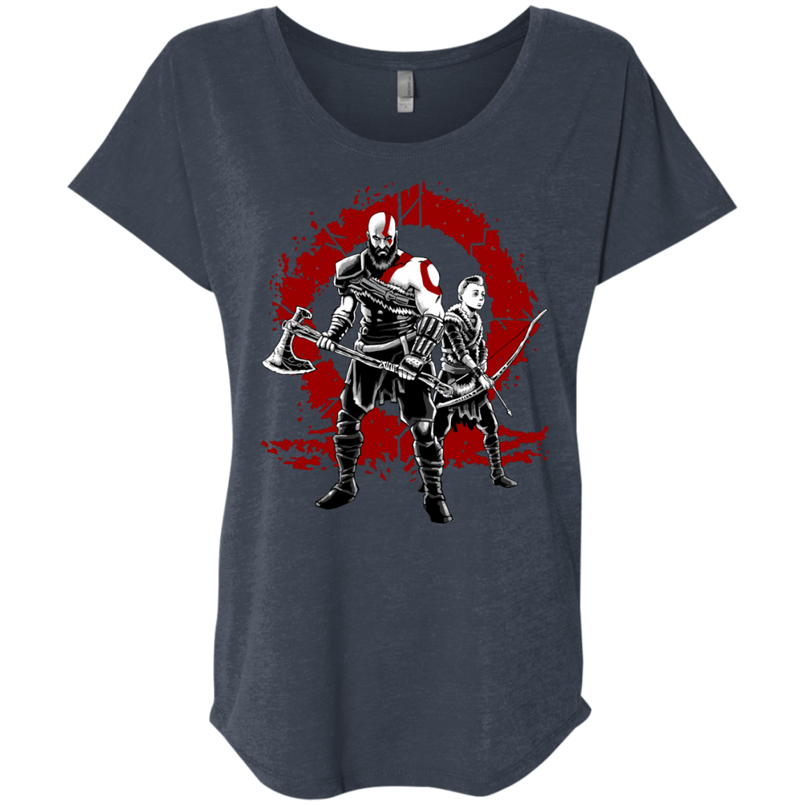 T-Shirts Vintage Navy / X-Small Lineage of War Triblend Dolman Sleeve