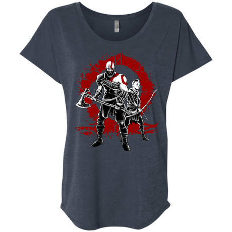 T-Shirts Vintage Navy / X-Small Lineage of War Triblend Dolman Sleeve