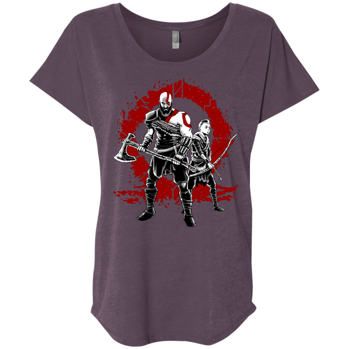 T-Shirts Vintage Purple / X-Small Lineage of War Triblend Dolman Sleeve