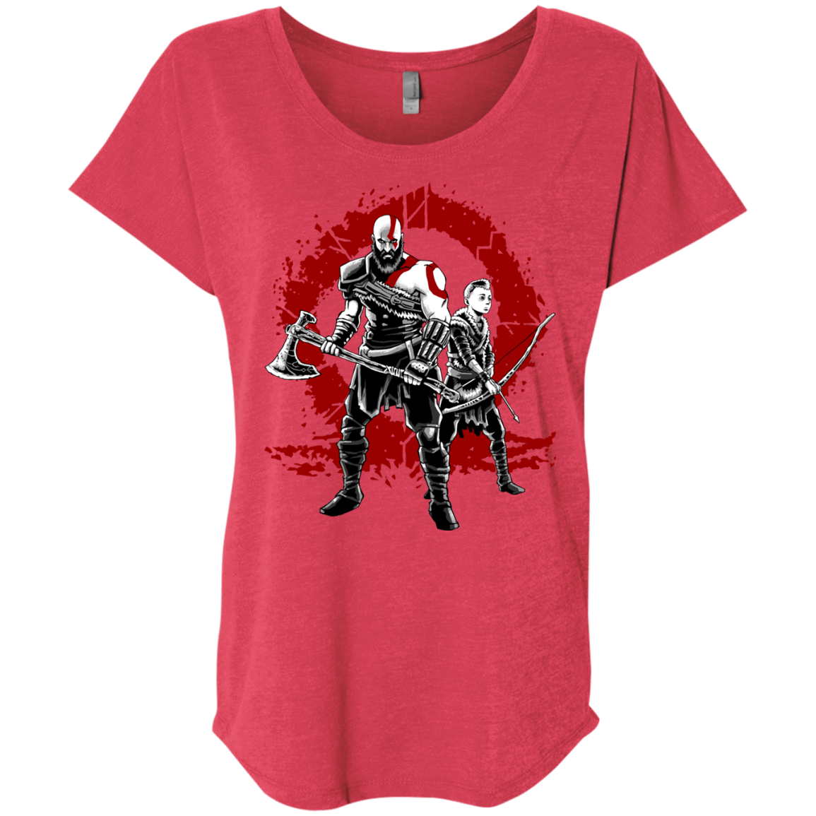 T-Shirts Vintage Red / X-Small Lineage of War Triblend Dolman Sleeve