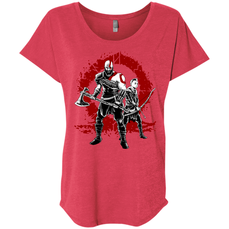 T-Shirts Vintage Red / X-Small Lineage of War Triblend Dolman Sleeve