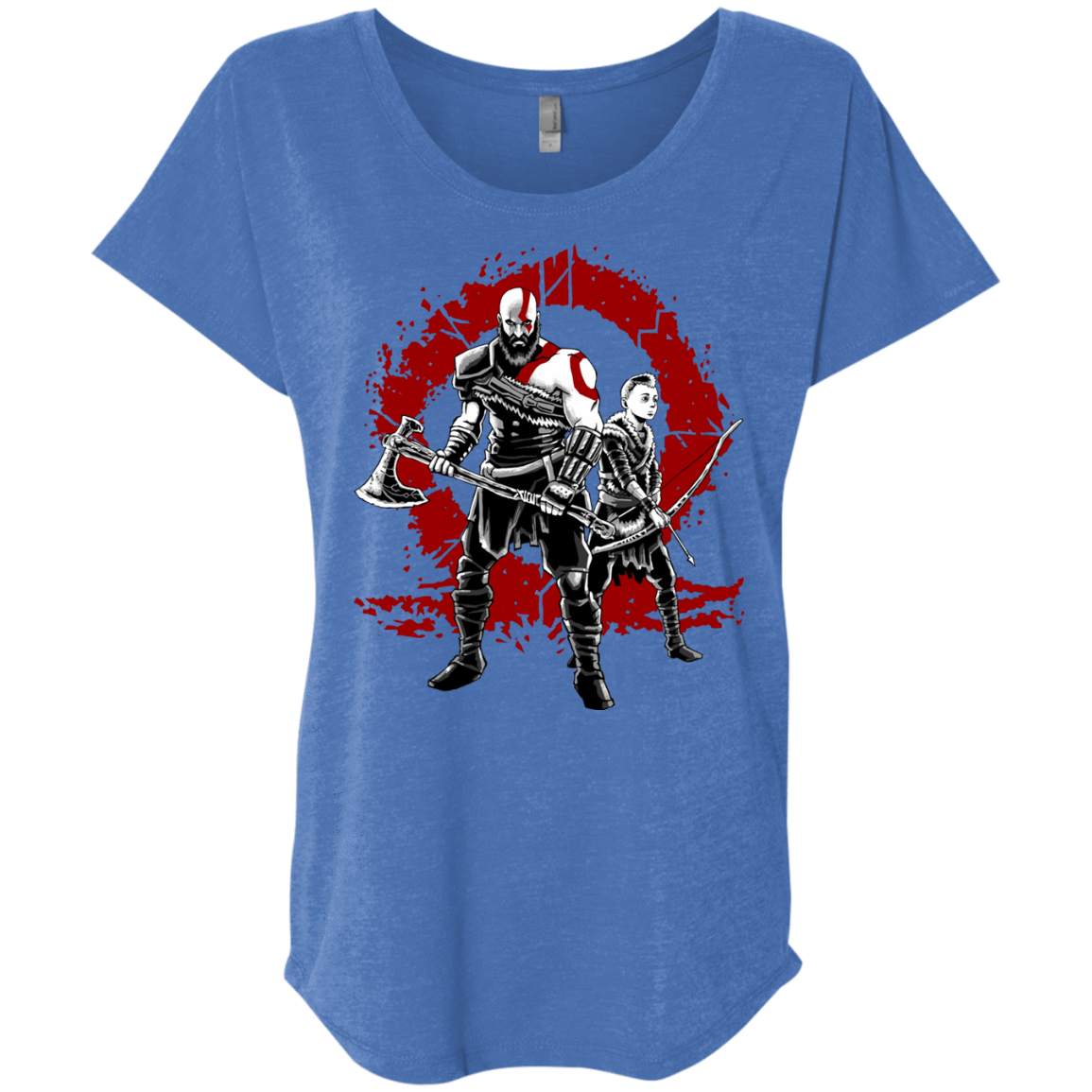 T-Shirts Vintage Royal / X-Small Lineage of War Triblend Dolman Sleeve