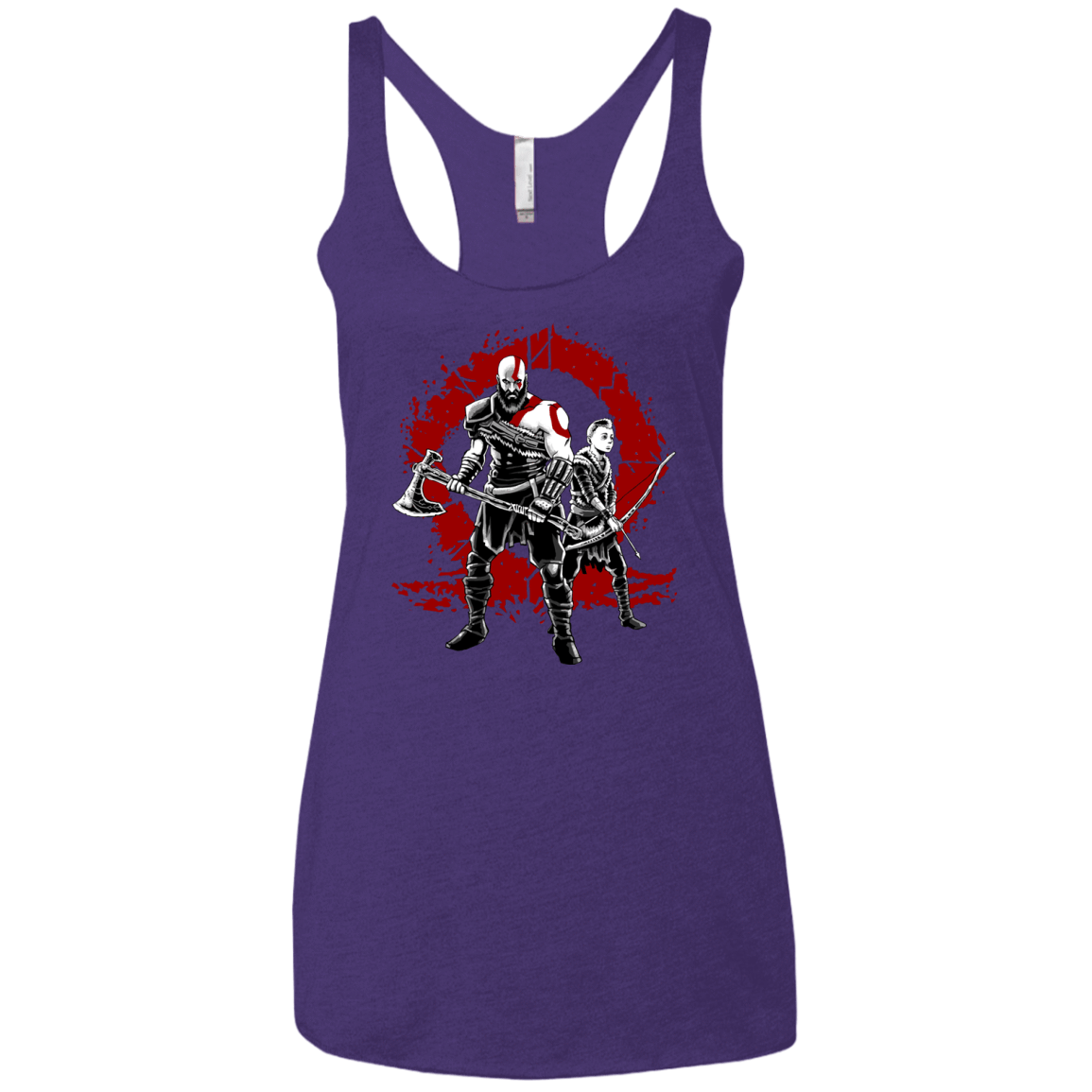 T-Shirts Purple Rush / X-Small Lineage of War Women's Triblend Racerback Tank