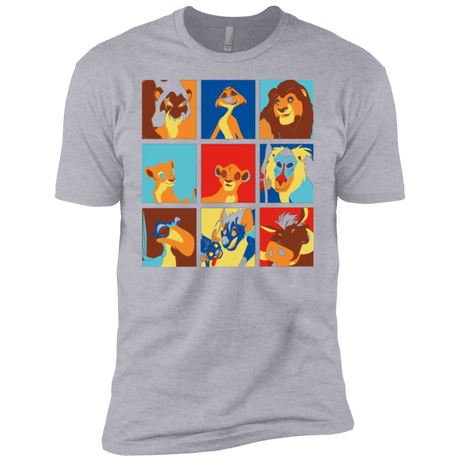 T-Shirts Heather Grey / YXS Lion Pop Boys Premium T-Shirt