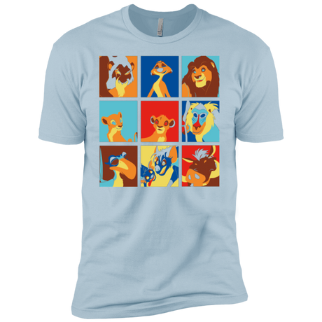 T-Shirts Light Blue / YXS Lion Pop Boys Premium T-Shirt