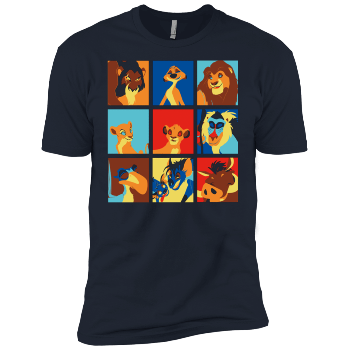 T-Shirts Midnight Navy / YXS Lion Pop Boys Premium T-Shirt