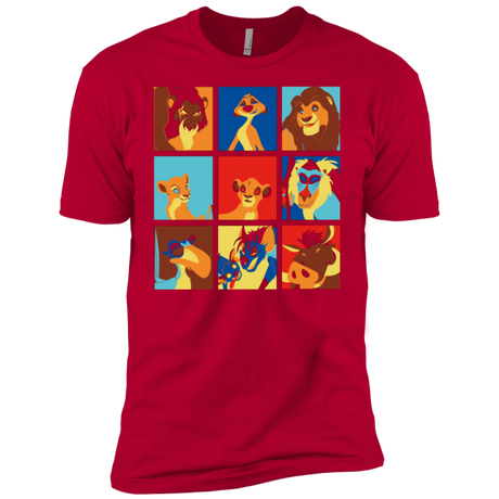 T-Shirts Red / YXS Lion Pop Boys Premium T-Shirt