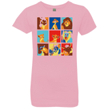 T-Shirts Light Pink / YXS Lion Pop Girls Premium T-Shirt