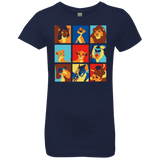 T-Shirts Midnight Navy / YXS Lion Pop Girls Premium T-Shirt