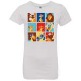 T-Shirts White / YXS Lion Pop Girls Premium T-Shirt