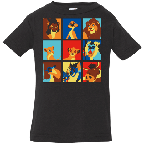 T-Shirts Black / 6 Months Lion Pop Infant PremiumT-Shirt