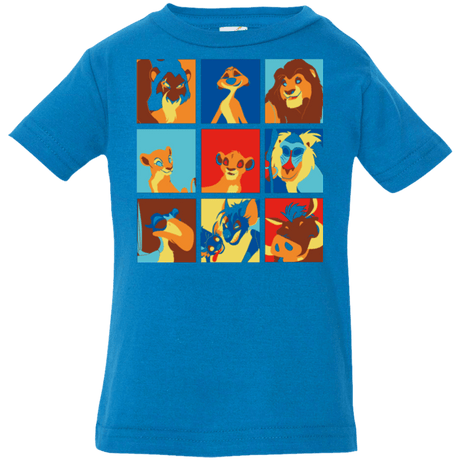T-Shirts Cobalt / 6 Months Lion Pop Infant PremiumT-Shirt