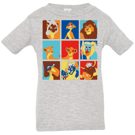 T-Shirts Heather / 6 Months Lion Pop Infant PremiumT-Shirt