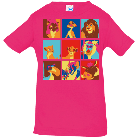 T-Shirts Hot Pink / 6 Months Lion Pop Infant PremiumT-Shirt