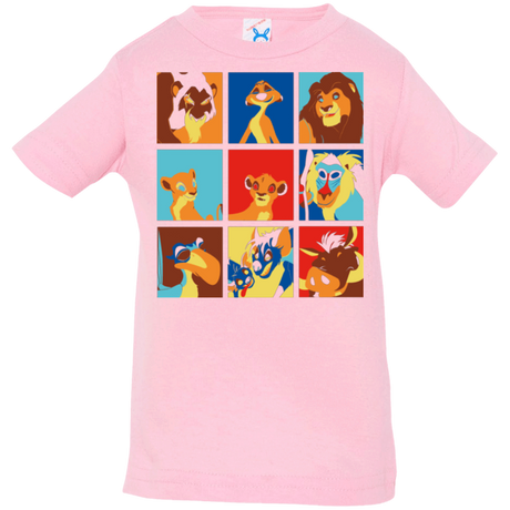 T-Shirts Pink / 6 Months Lion Pop Infant PremiumT-Shirt