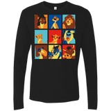 T-Shirts Black / Small Lion Pop Men's Premium Long Sleeve