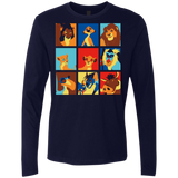 T-Shirts Midnight Navy / Small Lion Pop Men's Premium Long Sleeve
