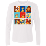 T-Shirts White / Small Lion Pop Men's Premium Long Sleeve