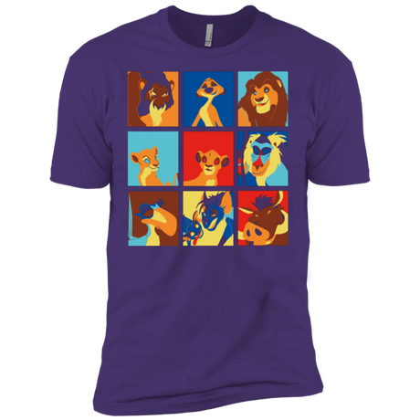 T-Shirts Purple / X-Small Lion Pop Men's Premium T-Shirt